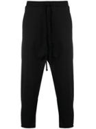 Thom Krom Cropped Jogging Trousers - Black