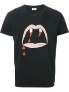 Saint Laurent 'blood Luster' T-shirt, Men's, Size: Large, Black, Cotton