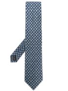 Salvatore Ferragamo Cat Box Pattern Tie - Blue