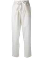 Forte Forte - Slouch Trousers - Women - Cotton/linen/flax - Ii, White, Cotton/linen/flax