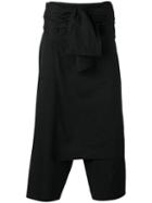 Yohji Yamamoto Waistcloth Trousers, Men's, Size: Iii, Black, Cotton/wool