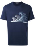 Michael Michael Kors - Printed T-shirt - Men - Cotton - Xl, Blue, Cotton