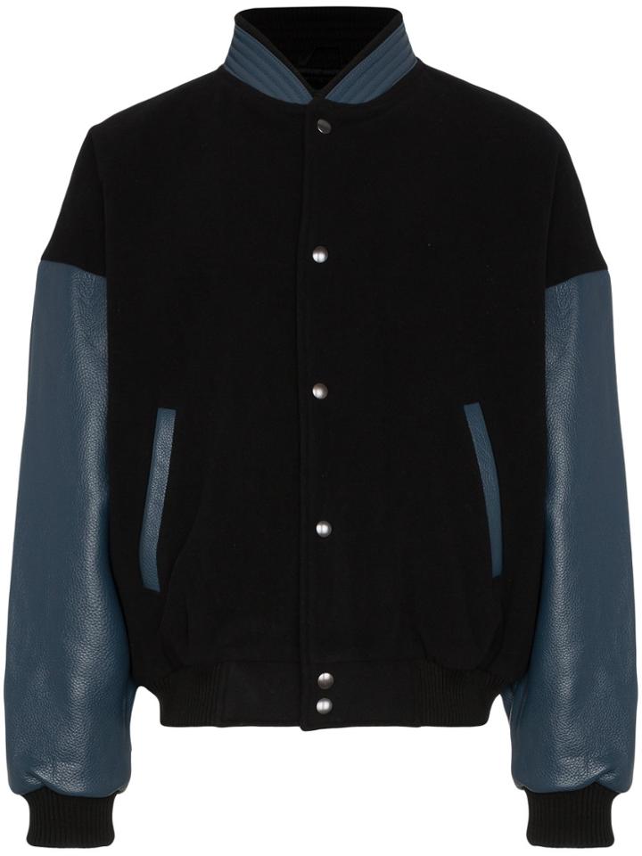 Willy Chavarria Dugout Bomber Jacket - Black