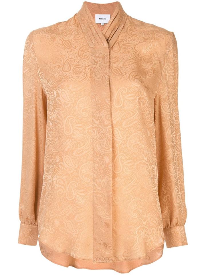 Nanushka Felice Paisley Shirt - Brown