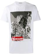 Moncler Mountain Print T-shirt - White