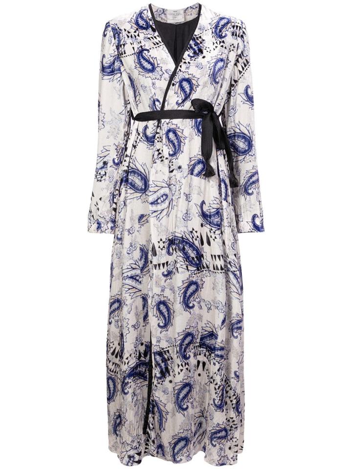 Forte Forte Afrika Print Coat - White