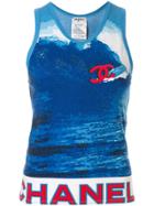 Chanel Pre-owned Surf Line Vest Top - Blue