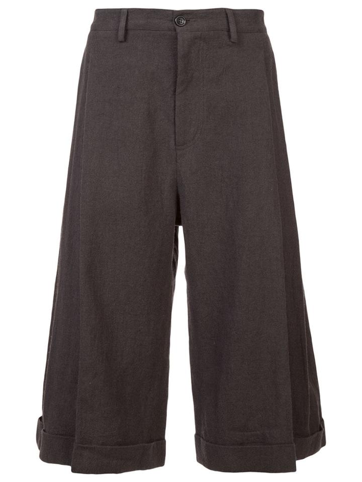 Chin Mens Linen Culottes - Grey