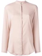 Eleventy Top With Discreet Front Fastening, Women's, Size: 46, Pink/purple, Silk/spandex/elastane