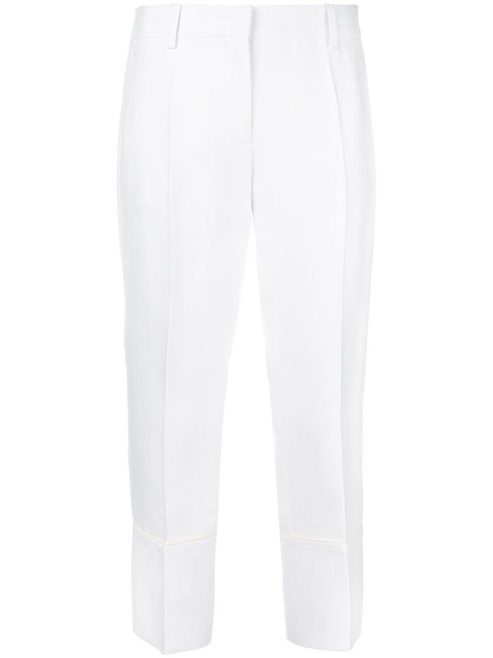 Emilio Pucci Tailored Check Trousers - White