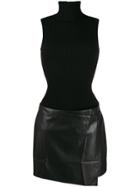 Liu Jo Turtleneck Mini Dress - Black