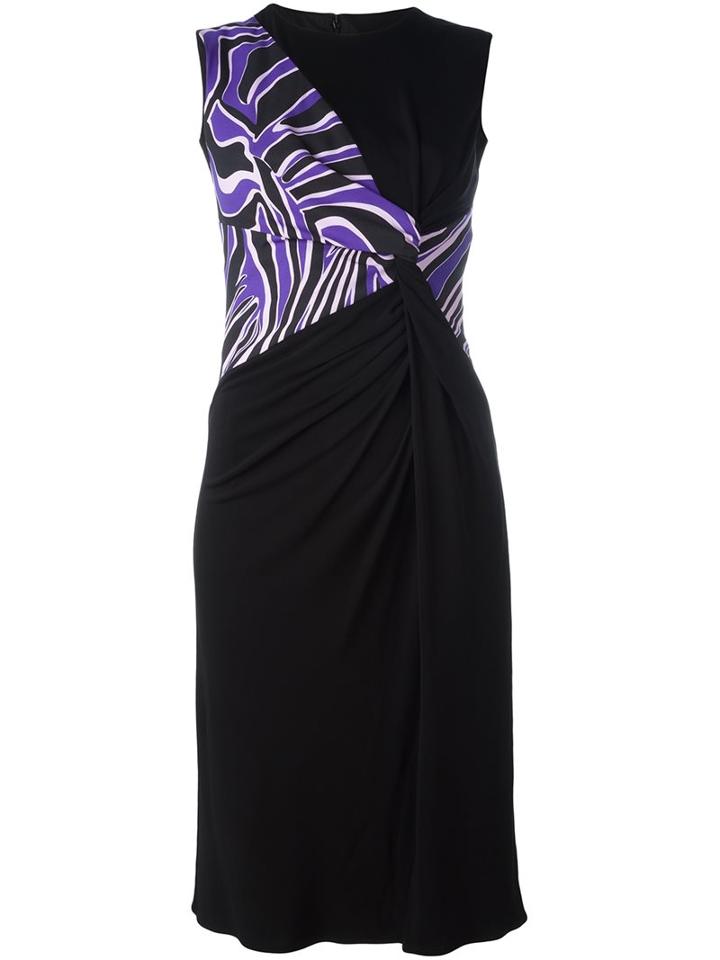 Versace 'wild Patch' Wrap Dress