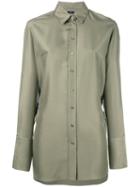 Joseph Emile Shirt, Women's, Size: 38, Green, Silk