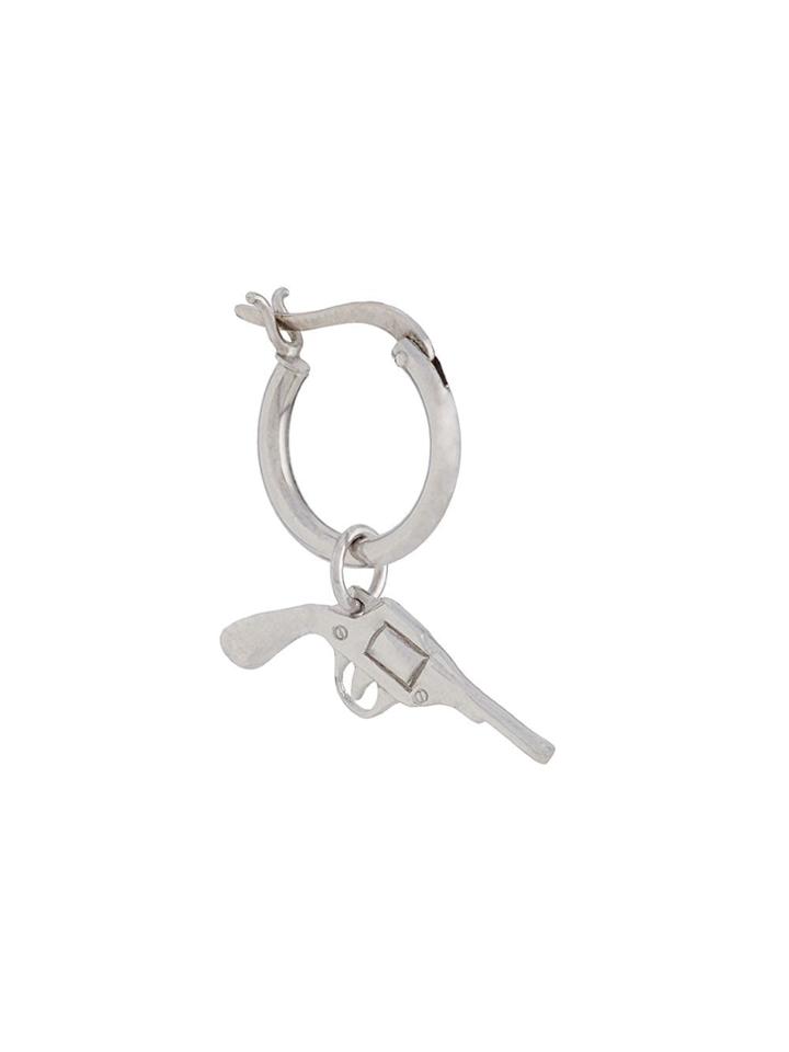 True Rocks Pistol Hoop Earring - Silver