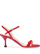 Prada Buttoned Strap 65mm Sandals - Red