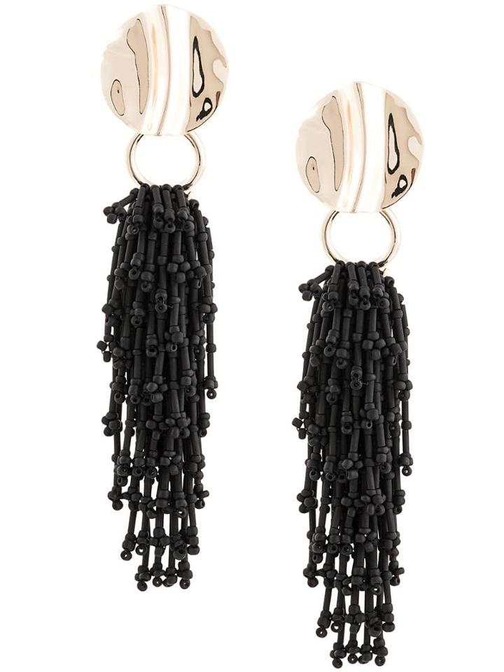 3.1 Phillip Lim Cascading Beaded Earring - Black