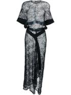 Bianca Spender Art Deco Lauren Gown, Women's, Size: 10, Black, Polyester