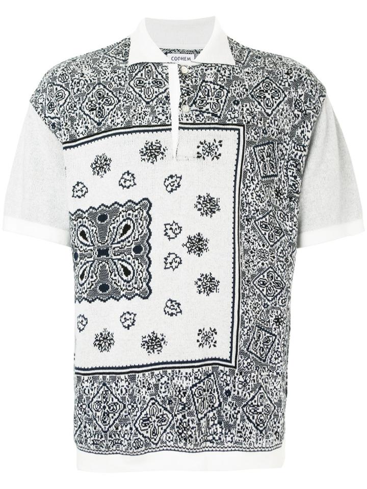 Coohem Bandana Jacquard Top - White