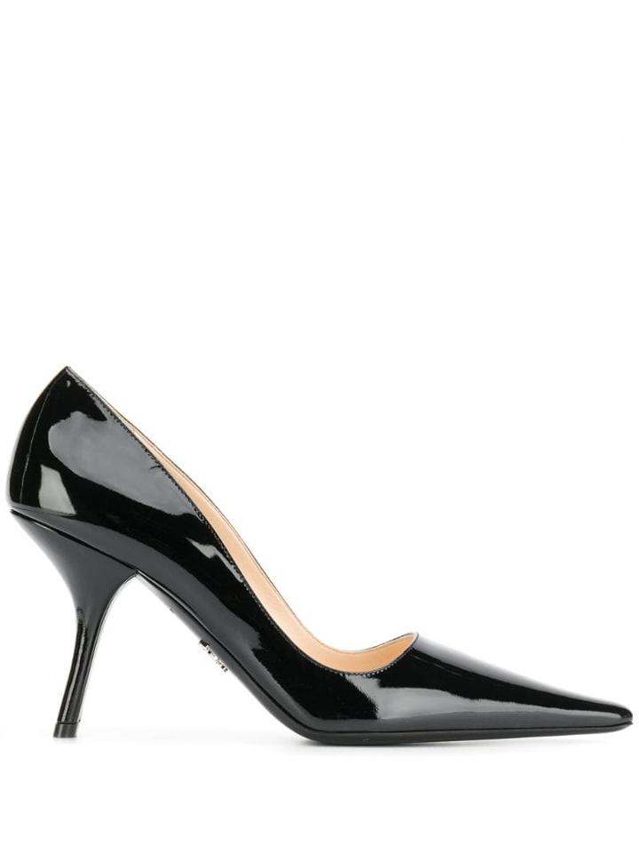 Prada Vernice 90 Pumps - Black