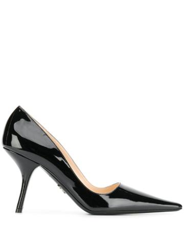Prada Vernice 90 Pumps - Black