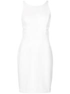 Aidan Mattox Cut Out Side Dress - White