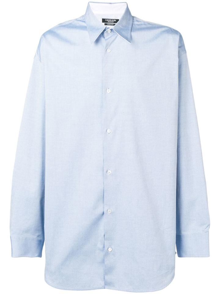 Calvin Klein 205w39nyc Logo Printed Shirt - Blue