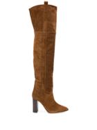 Paris Texas Heeled Over-the-knee Boots - Brown