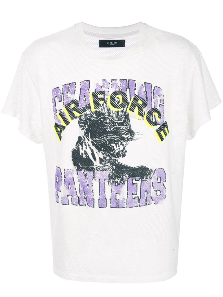 Amiri Panther Print T-shirt - White