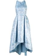 Aidan Mattox Floral Print Full Skirt Dress - Blue