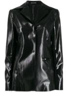 Kwaidan Editions Patent Effect Blazer - Black