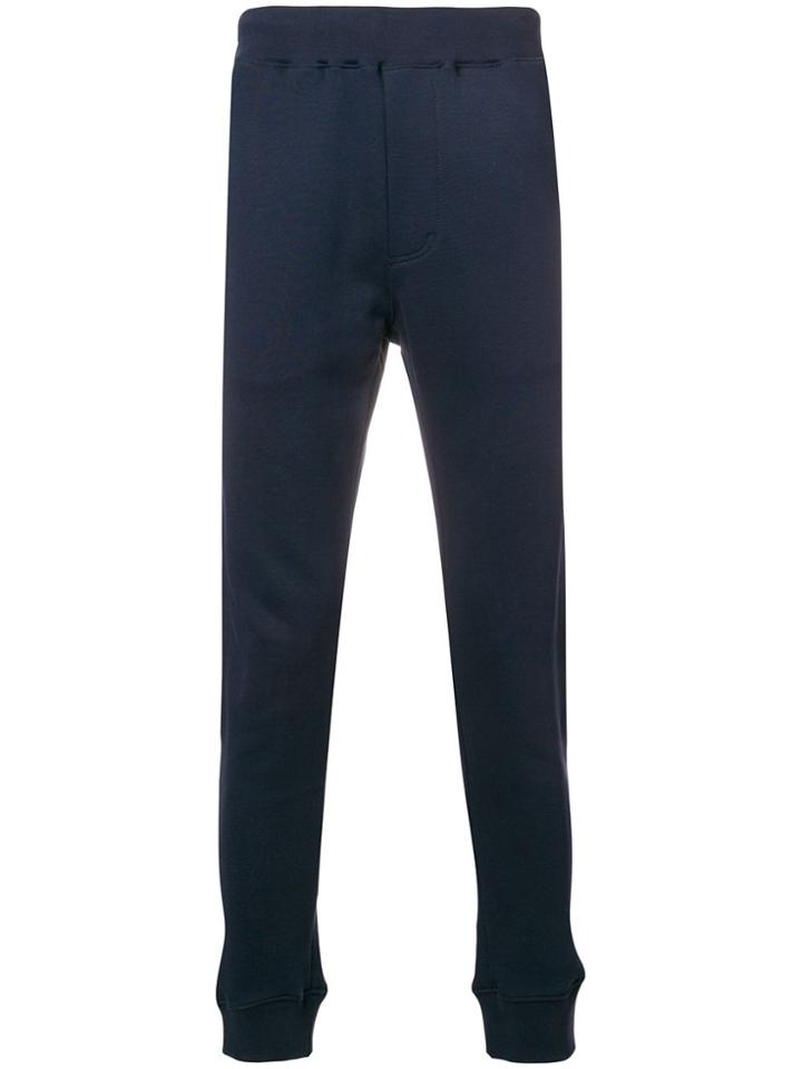 Paolo Pecora Logo Fitted Track Trousers - Blue