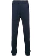 Paolo Pecora Logo Fitted Track Trousers - Blue
