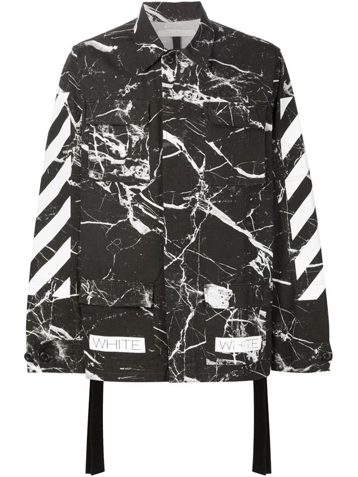 Off-white Marble Print Jacket