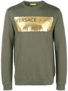 Versace Jeans Logo Print Sweatshirt - Green