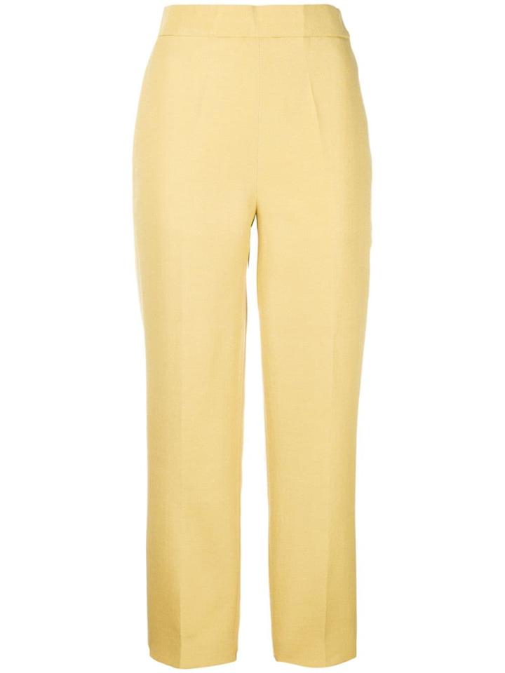 Ports 1961 High Waisted Trousers - Yellow & Orange