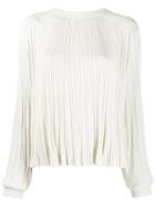 Chloé Pleated Top - White