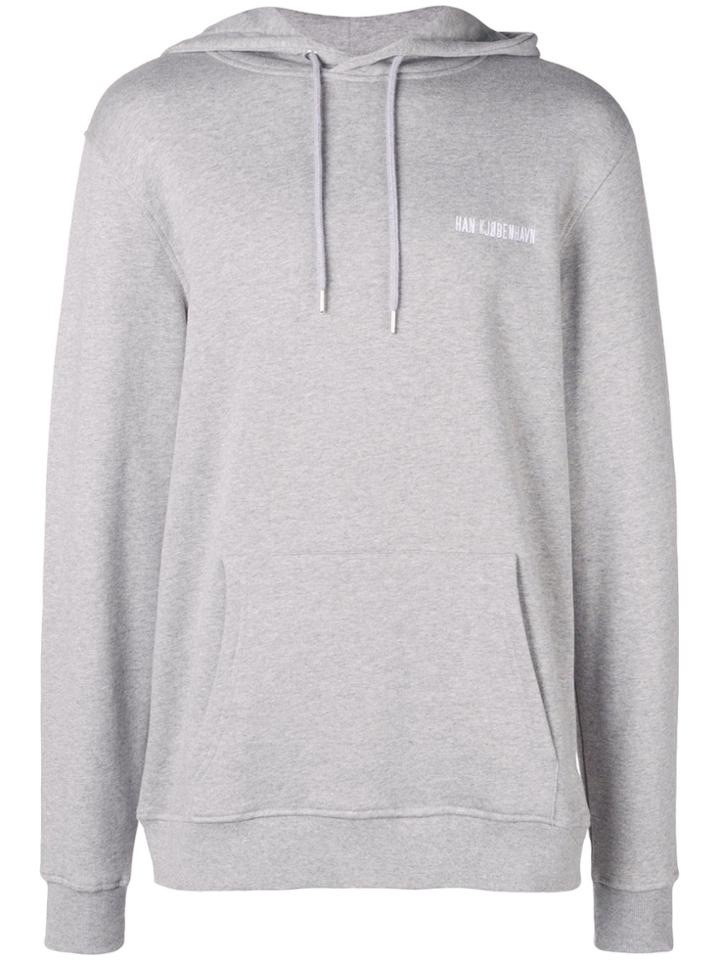 Han Kj0benhavn Embroidered Logo Hoodie - Grey