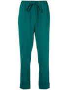Kenzo Drawstring Trousers - Green