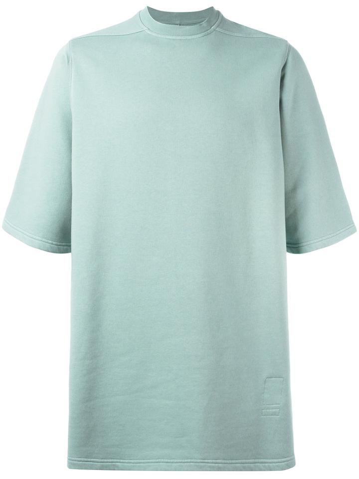 Rick Owens Drkshdw Jumbo Shortsleeved Sweatshirt, Men's, Green, Cotton