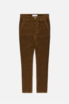 Ami Alexandre Mattiussi Corduroy Trousers, Men's, Size: Large, Brown, Cotton