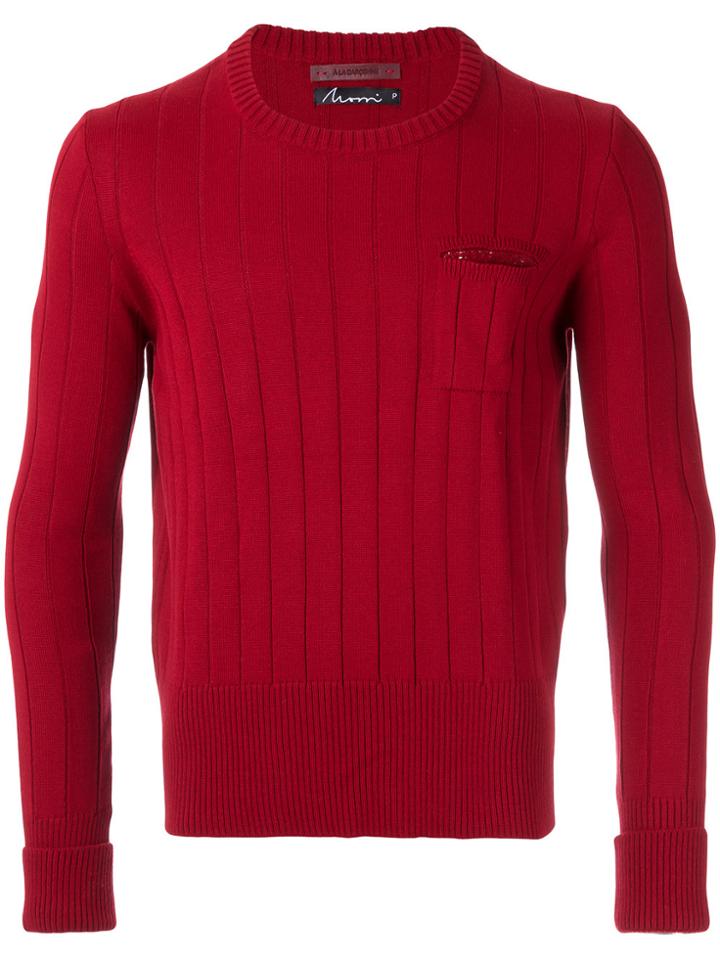 À La Garçonne Knitted Pullover - Red