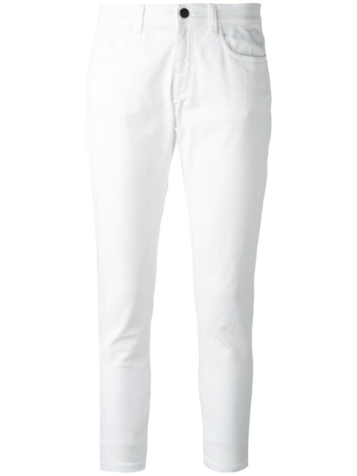 No21 Slim Fit Trousers - White