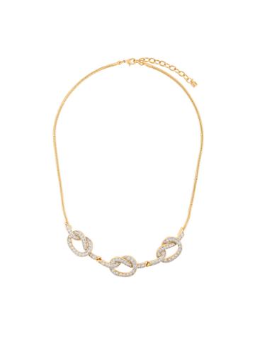 Nina Ricci Vintage 1980s Vintage Nina Ricci Knot Necklace - Metallic