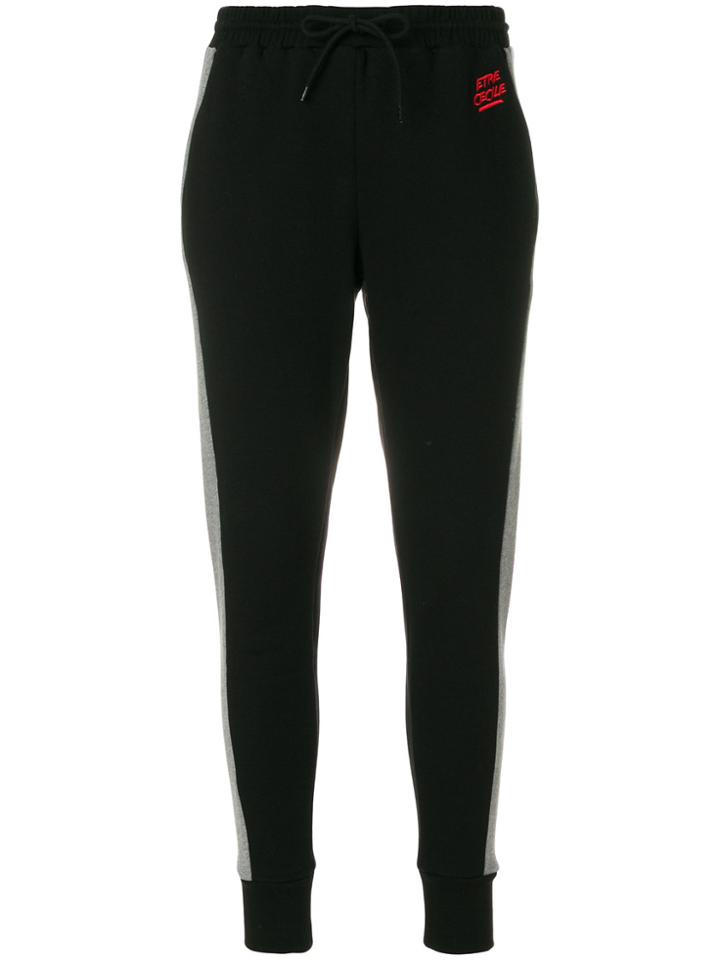 Être Cécile Logo Embroidered Track Pants - Black