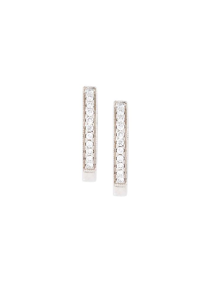 Wouters & Hendrix Gold Diamond Hoop Earrings