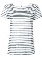 Majestic Filatures Metallic Striped T-shirt - White