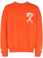 Heron Preston Heron Print Sweatshirt - Orange