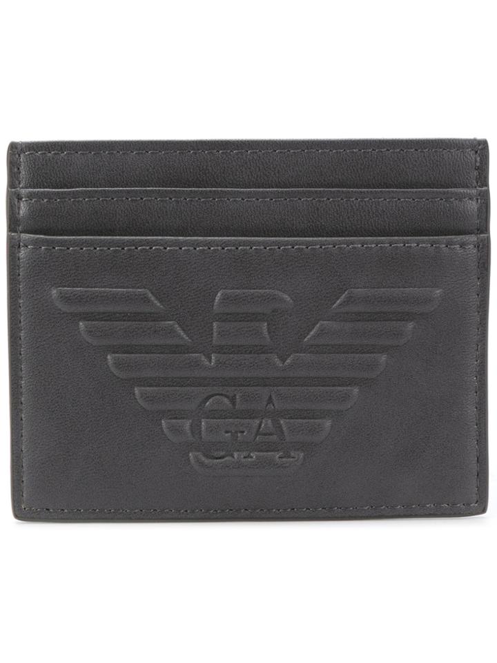 Emporio Armani Logo Cardholder Wallet - Grey
