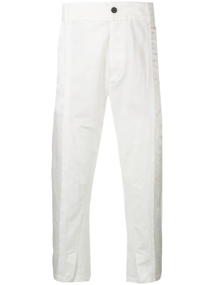 Ann Demeulemeester High-waisted Tapered Trousers - White
