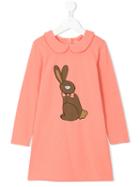 Mini Rodini - Rabbit Print Dress - Kids - Organic Cotton/spandex/elastane - 7 Yrs, Pink/purple